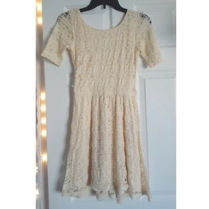 Cream Lace Dress